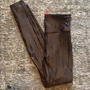 Spanx Faux Leather Snake Legging